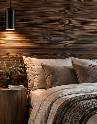 Immagine 3 di Pika-Pika P14 561 – Legno Carbonizzato Rustic Brown Nakamoto Forestry